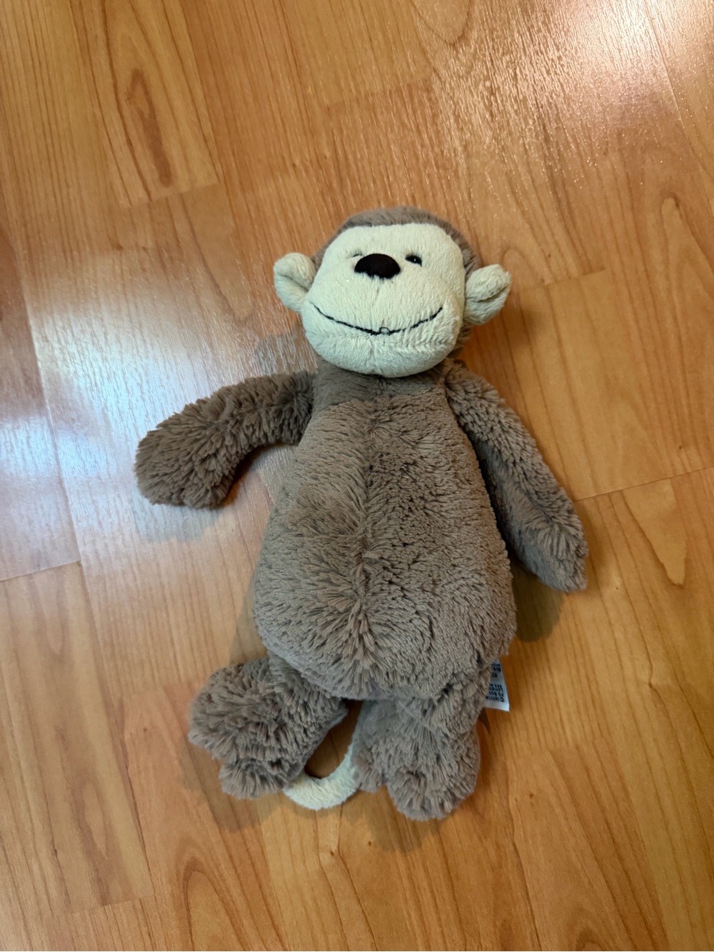 Jellycat Bashful Monkey Brown Plush Stuffed Animal Soft Toy